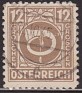 Austria - 1946 - Coat Of Arms - 12 G - Maron - Austria, Post Horn - Scott 4N08 - Post Horn - 0